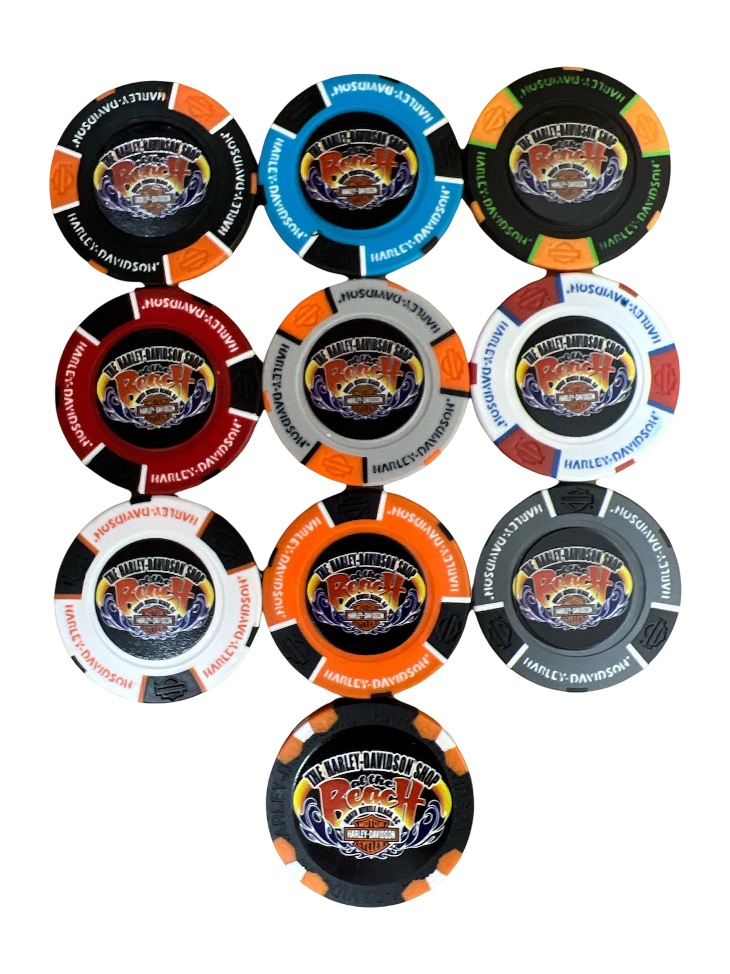 The Harley-Davidson Shop at the Beach Poker Chip