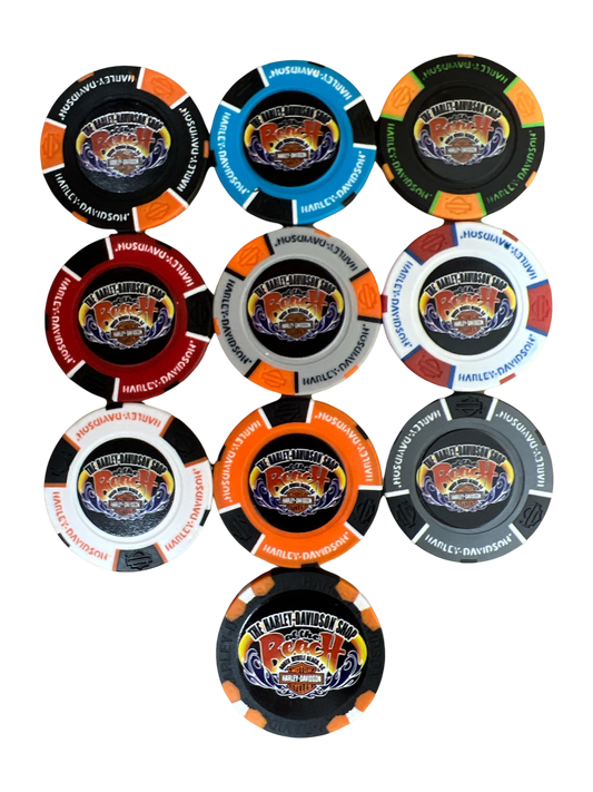 The Harley-Davidson Shop at the Beach Poker Chip