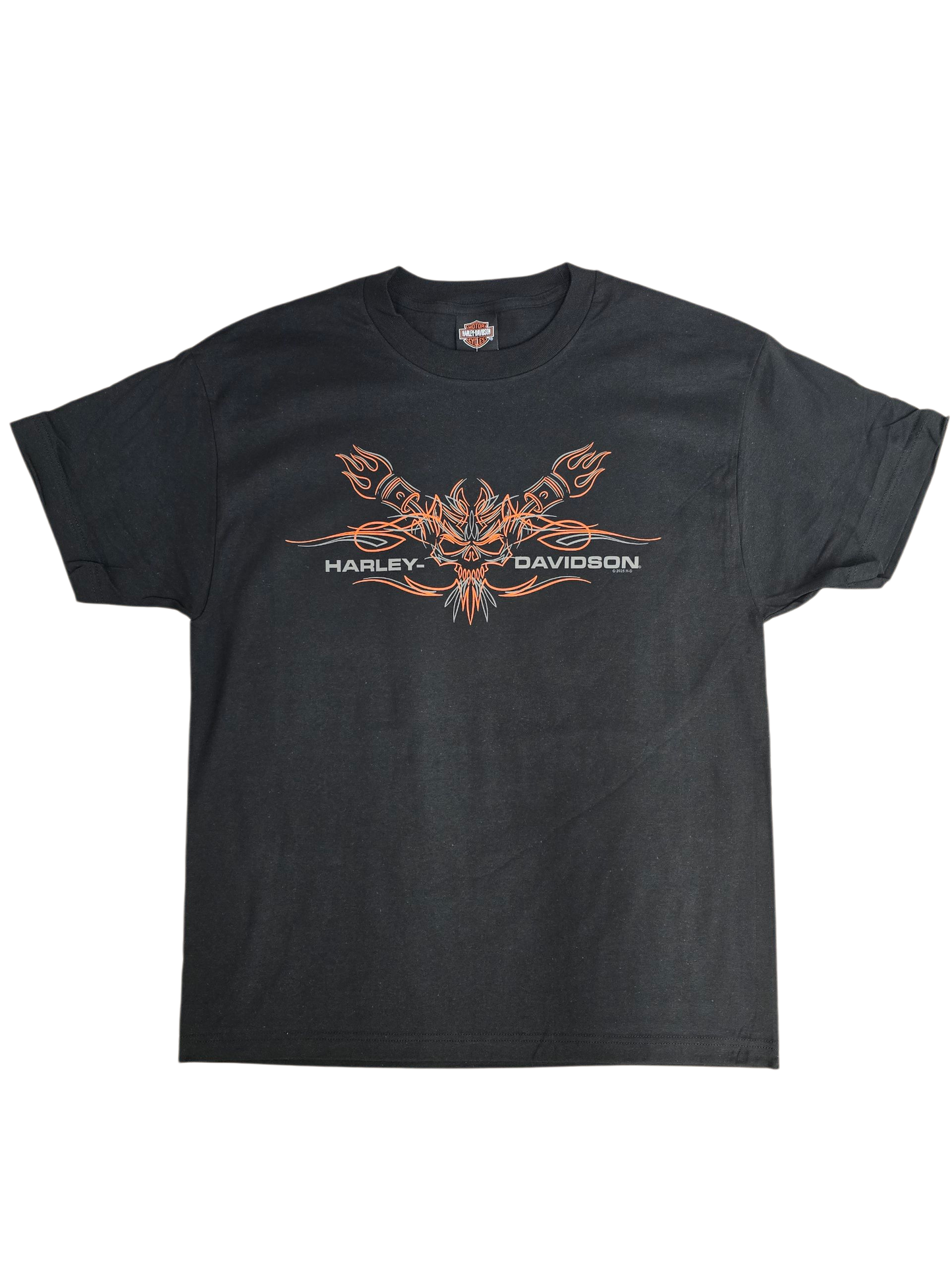 Pin-Stripe Skull Tee