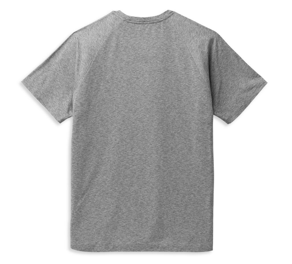 Performance B&S SS Tee - Medium Heather Grey