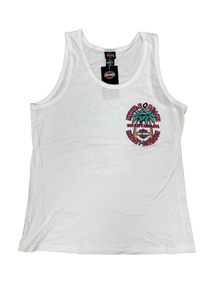 26 Ladies Fall Bike Week Tank - White