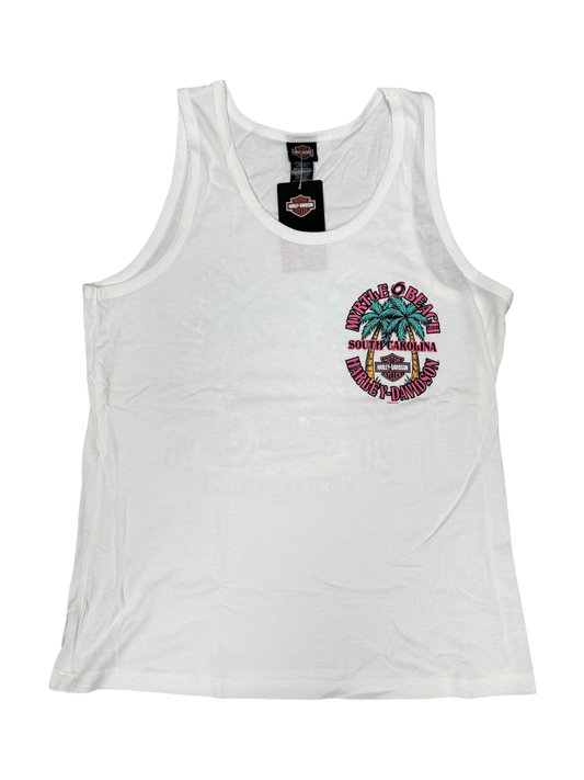 26 Ladies Fall Bike Week Tank - White
