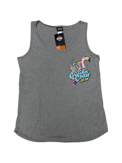 Skeleton Duo - Grey Tank