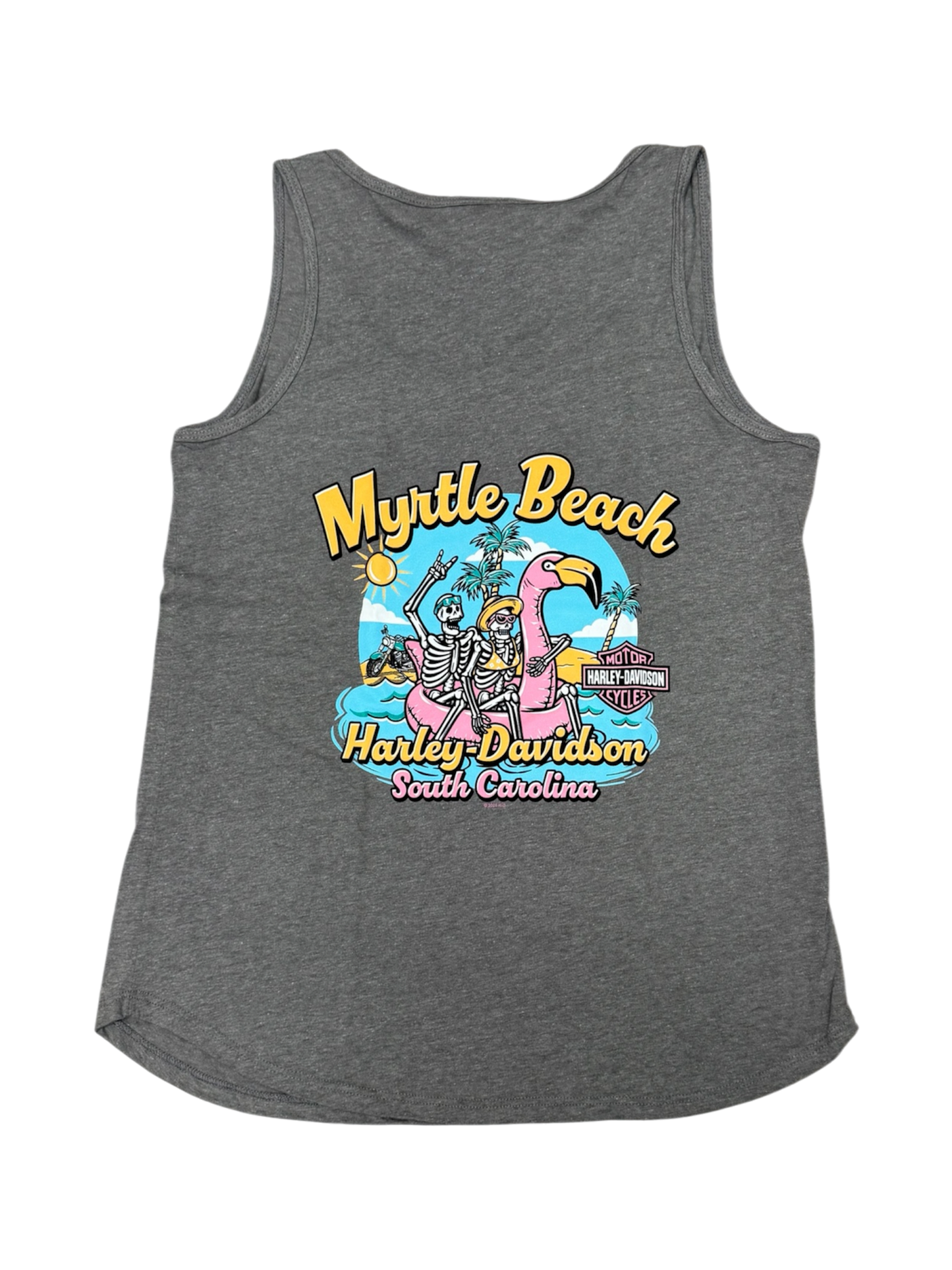 Skeleton Duo - Grey Tank