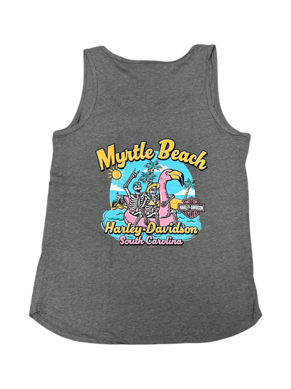 Skeleton Duo - Grey Tank