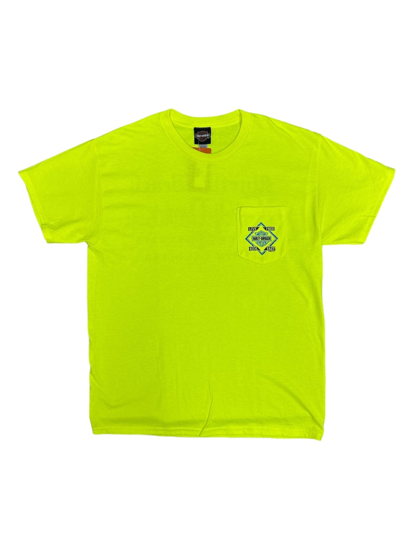 Neon Yellow Pocket Tee