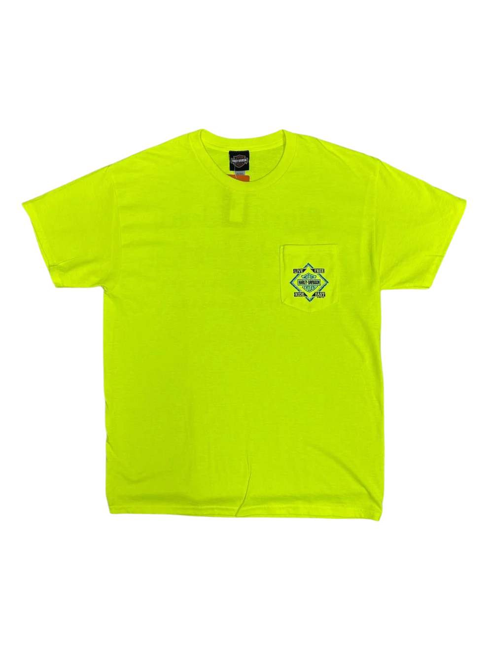 Neon Yellow Pocket Tee