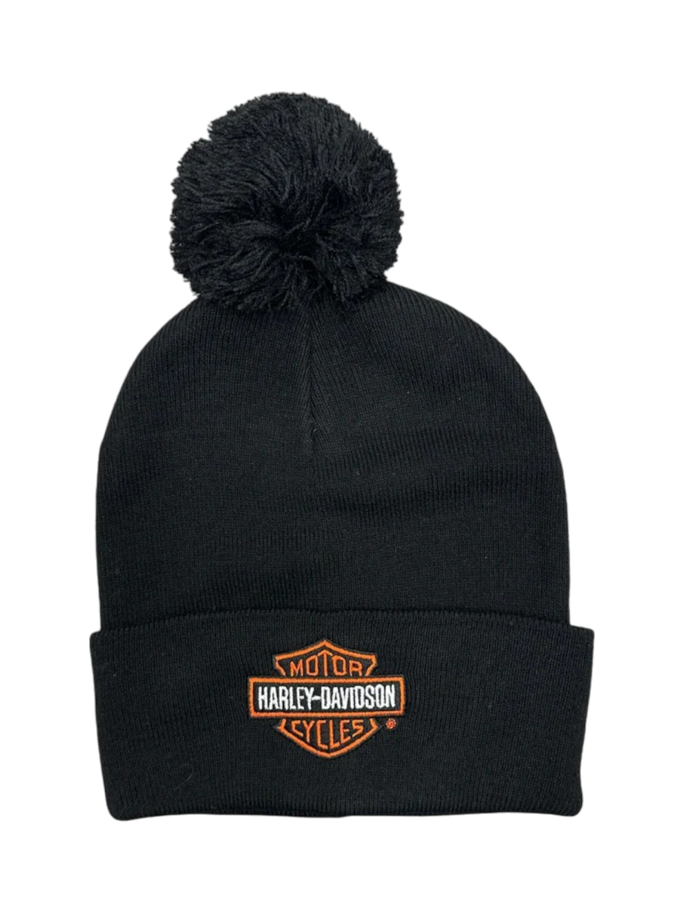 Bar and Shield Pom Knit Hat