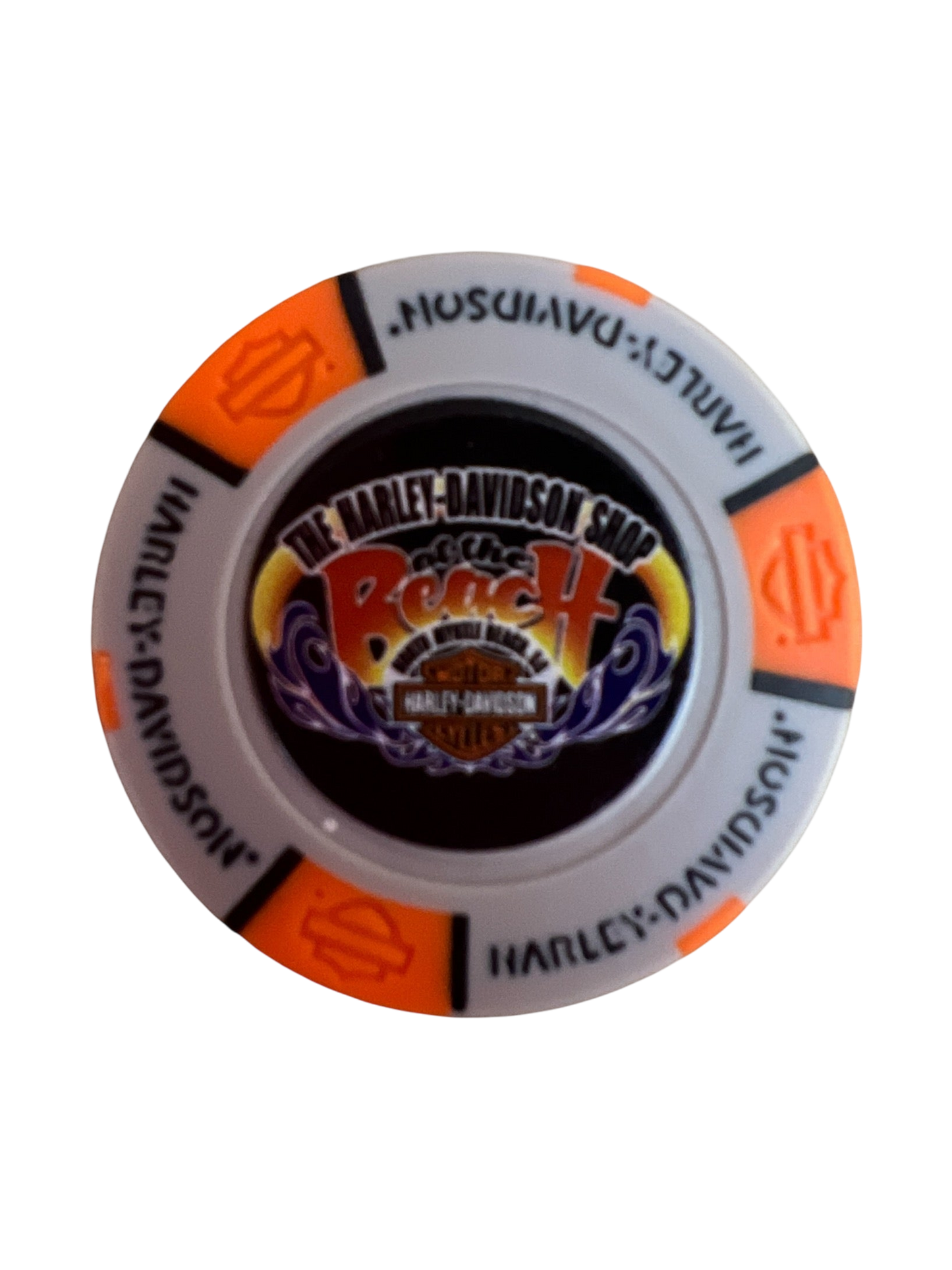 The Harley-Davidson Shop at the Beach Poker Chip