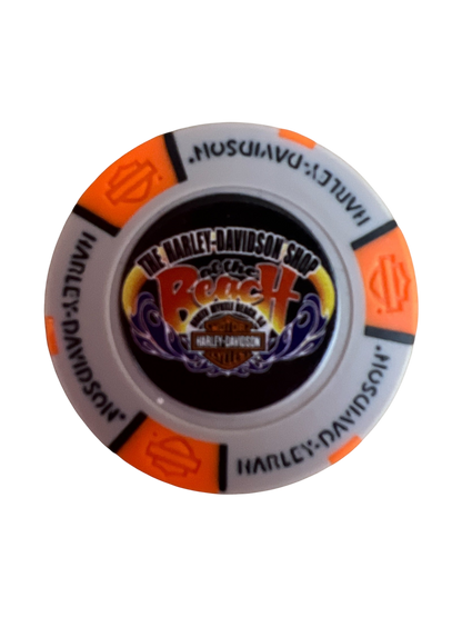 The Harley-Davidson Shop at the Beach Poker Chip