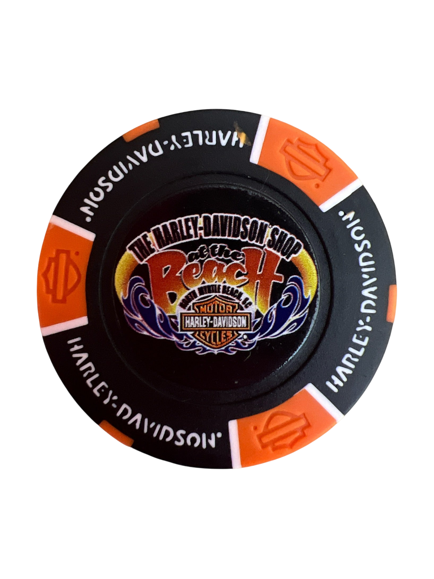 The Harley-Davidson Shop at the Beach Poker Chip