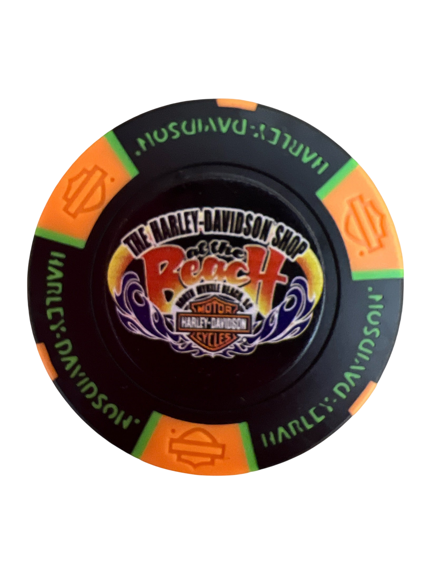 The Harley-Davidson Shop at the Beach Poker Chip