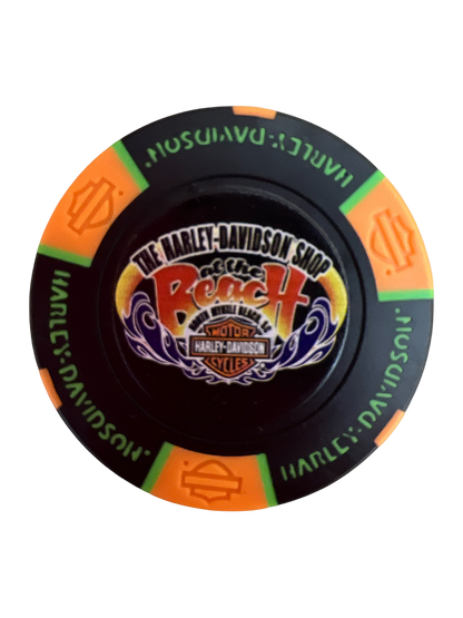 The Harley-Davidson Shop at the Beach Poker Chip