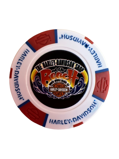 The Harley-Davidson Shop at the Beach Poker Chip