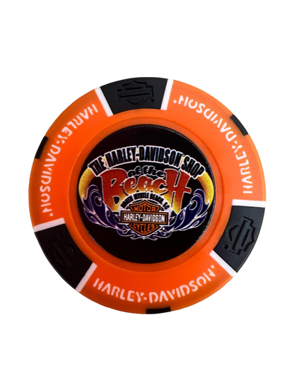 The Harley-Davidson Shop at the Beach Poker Chip