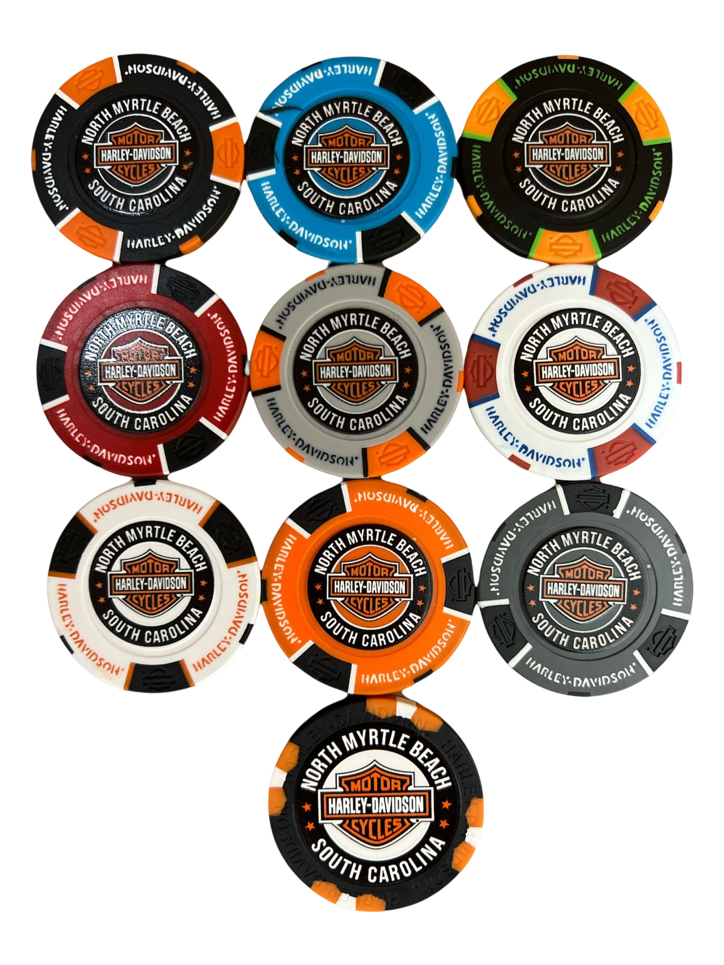 The Harley-Davidson Shop at the Beach Poker Chip