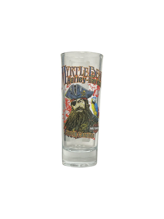 Pirate Logo Tall Shot Glass