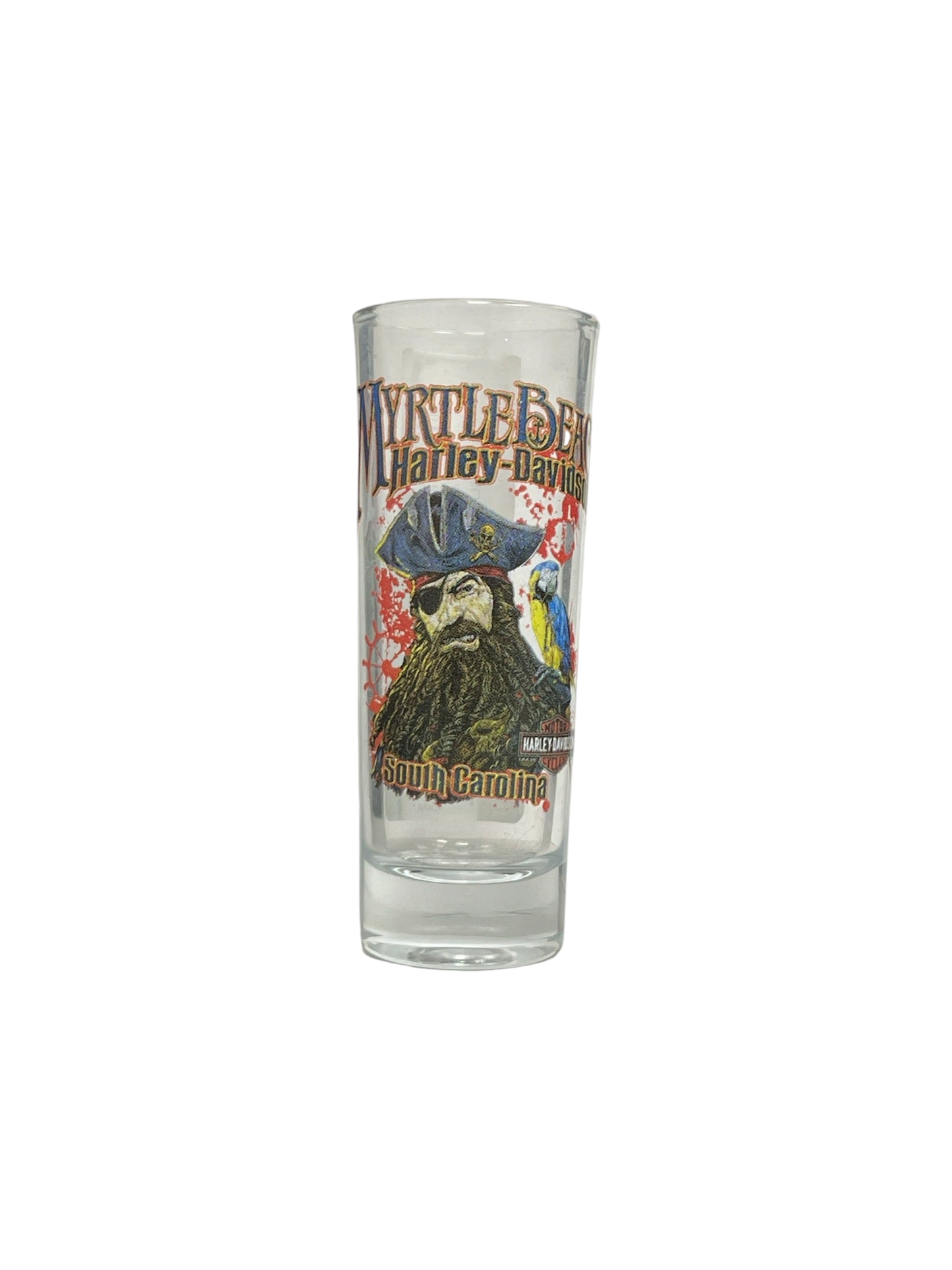 Pirate Logo Tall Shot Glass