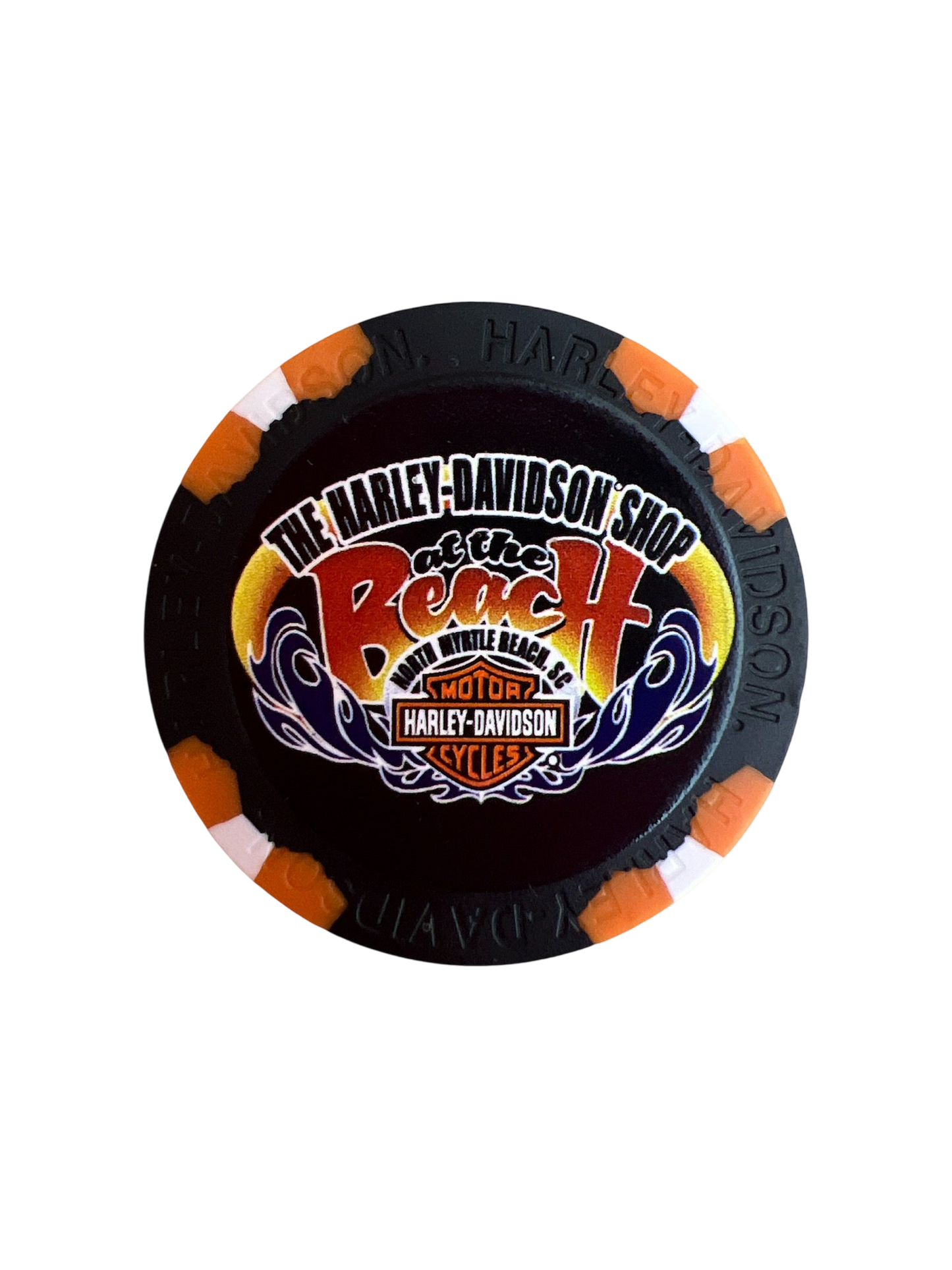 The Harley-Davidson Shop at the Beach Poker Chip