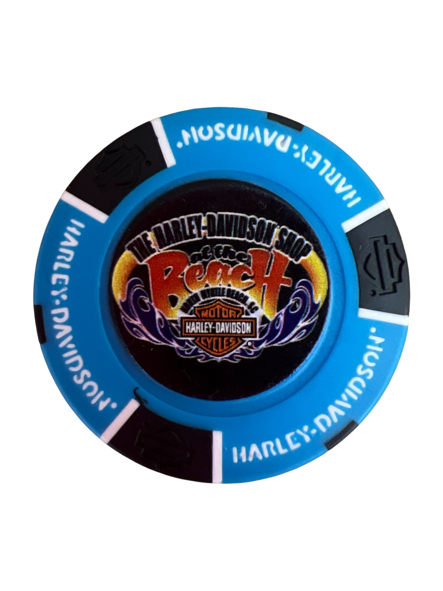 The Harley-Davidson Shop at the Beach Poker Chip