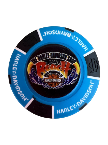 The Harley-Davidson Shop at the Beach Poker Chip