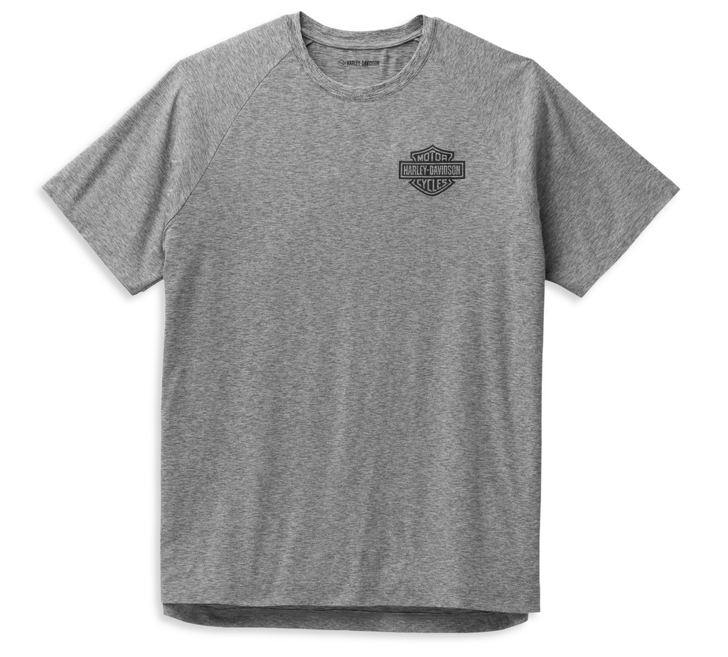 Performance B&S SS Tee - Medium Heather Grey