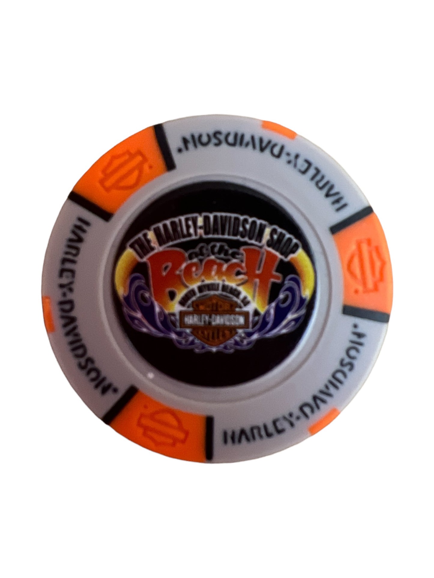 The Harley-Davidson Shop at the Beach Poker Chip