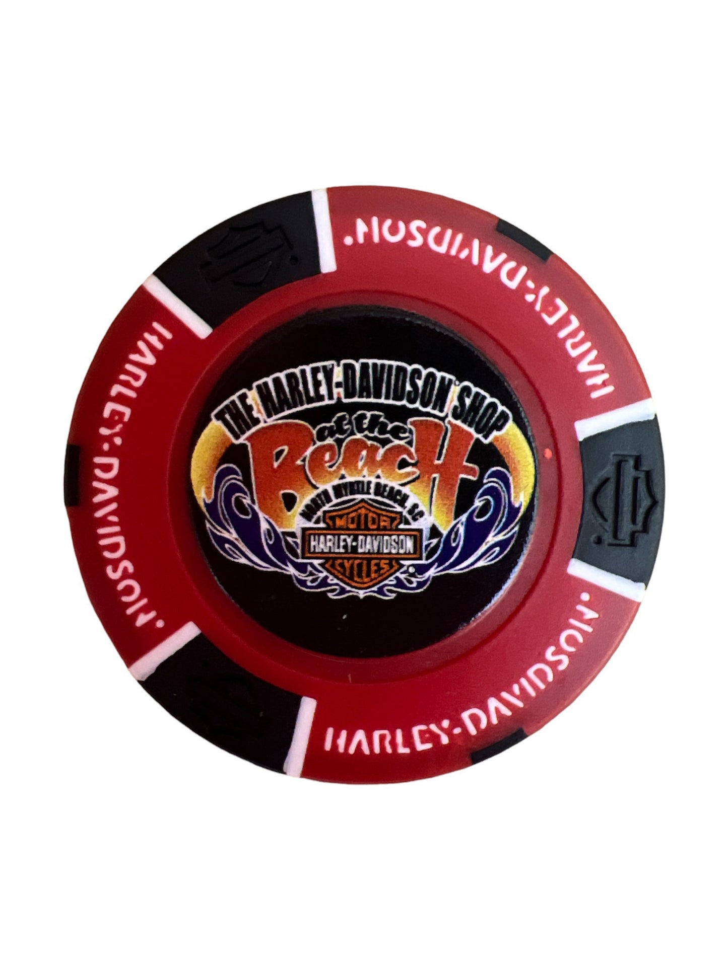 The Harley-Davidson Shop at the Beach Poker Chip