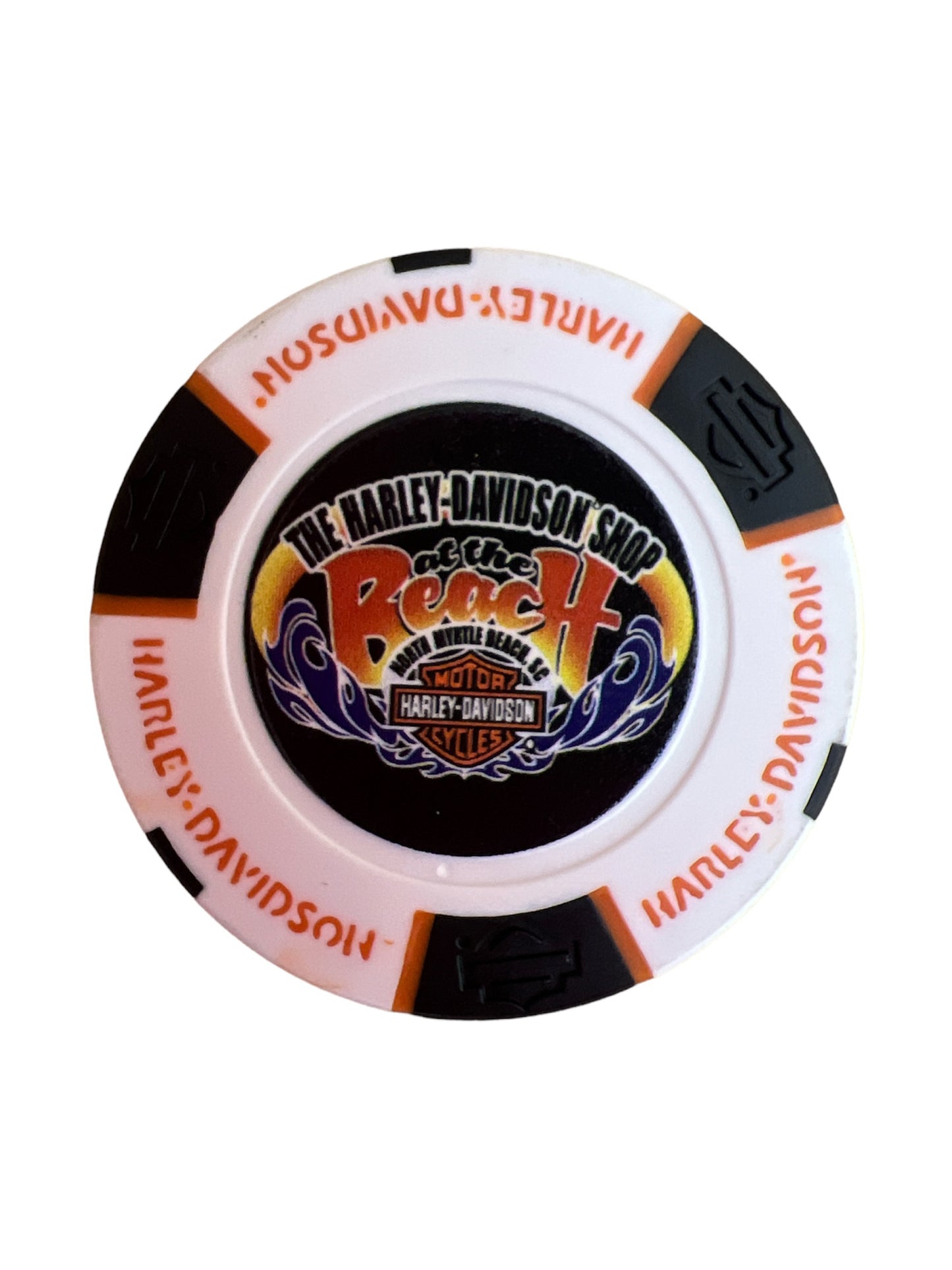 The Harley-Davidson Shop at the Beach Poker Chip