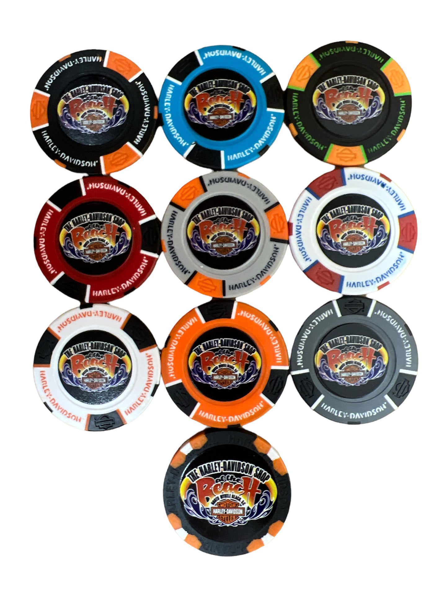 The Harley-Davidson Shop at the Beach Poker Chip